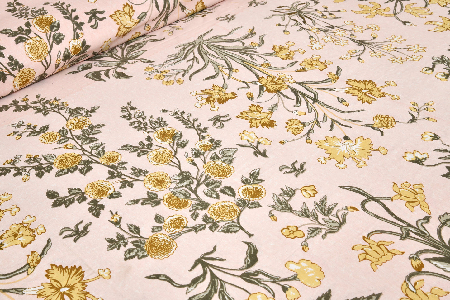 108/108 Darbar Viscose Mix Jumbo Size Double Bedsheet with 2 Pillow Covers, Traditional Design & Cozy Comfort - HLB58